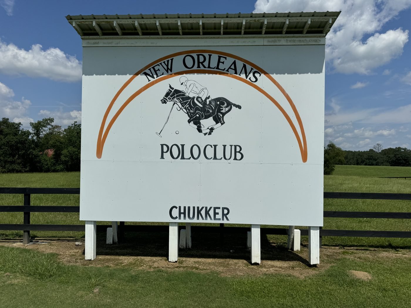 New Orleans Polo Club Chukker sign