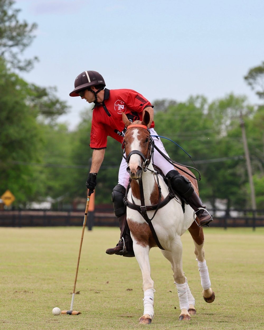 Polo player at New Orleans Polo Club, Folsom LA