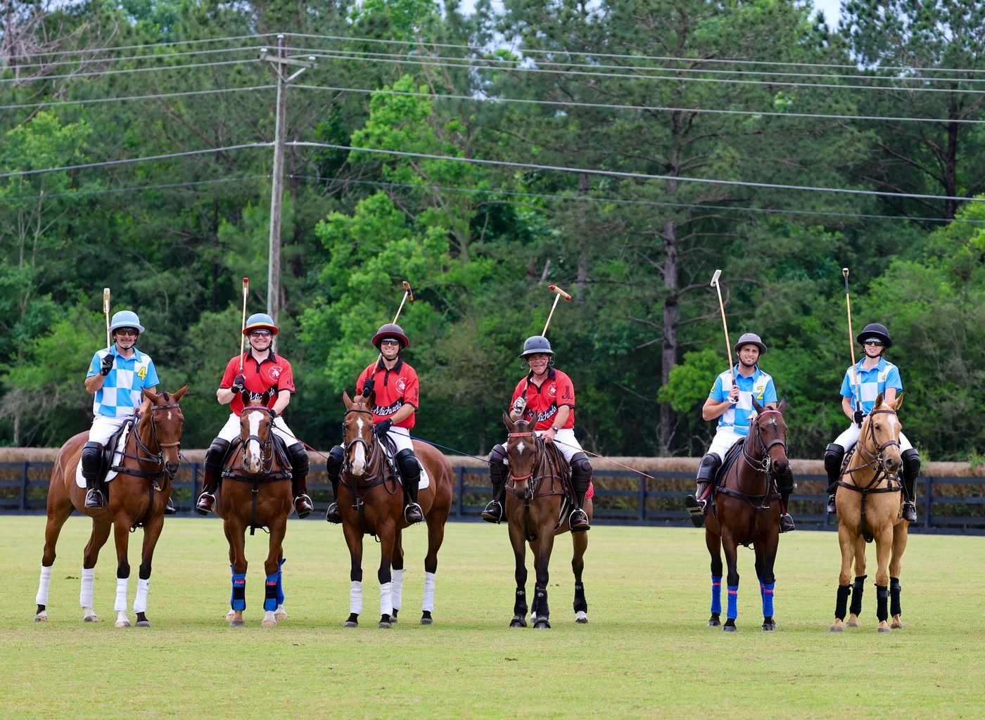 Team lineup at New Orleans Polo Club