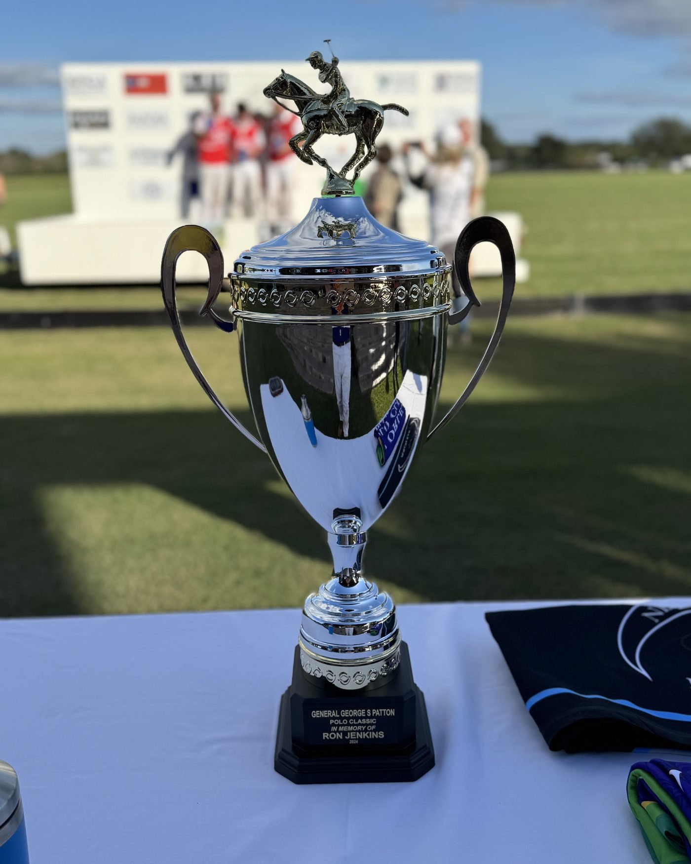 Trophy presentation at New Orleans Polo Club